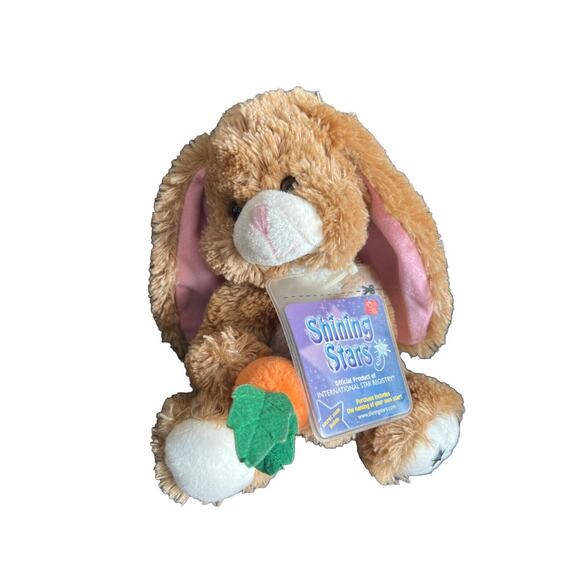 Russ Shining Stars Honey Bunny Rabbit Plush Stuffed Animal with Sealed Code - Picture 1 of 8